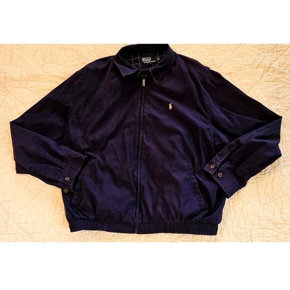 Polo by Ralph Lauren Men's Long Sleeve Bi-Swing Full Zip Jacket Size XL Navy - Picture 1 of 4